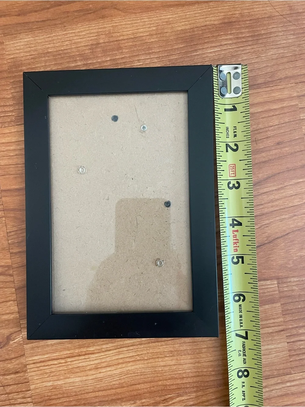6 black picture frames 5x7